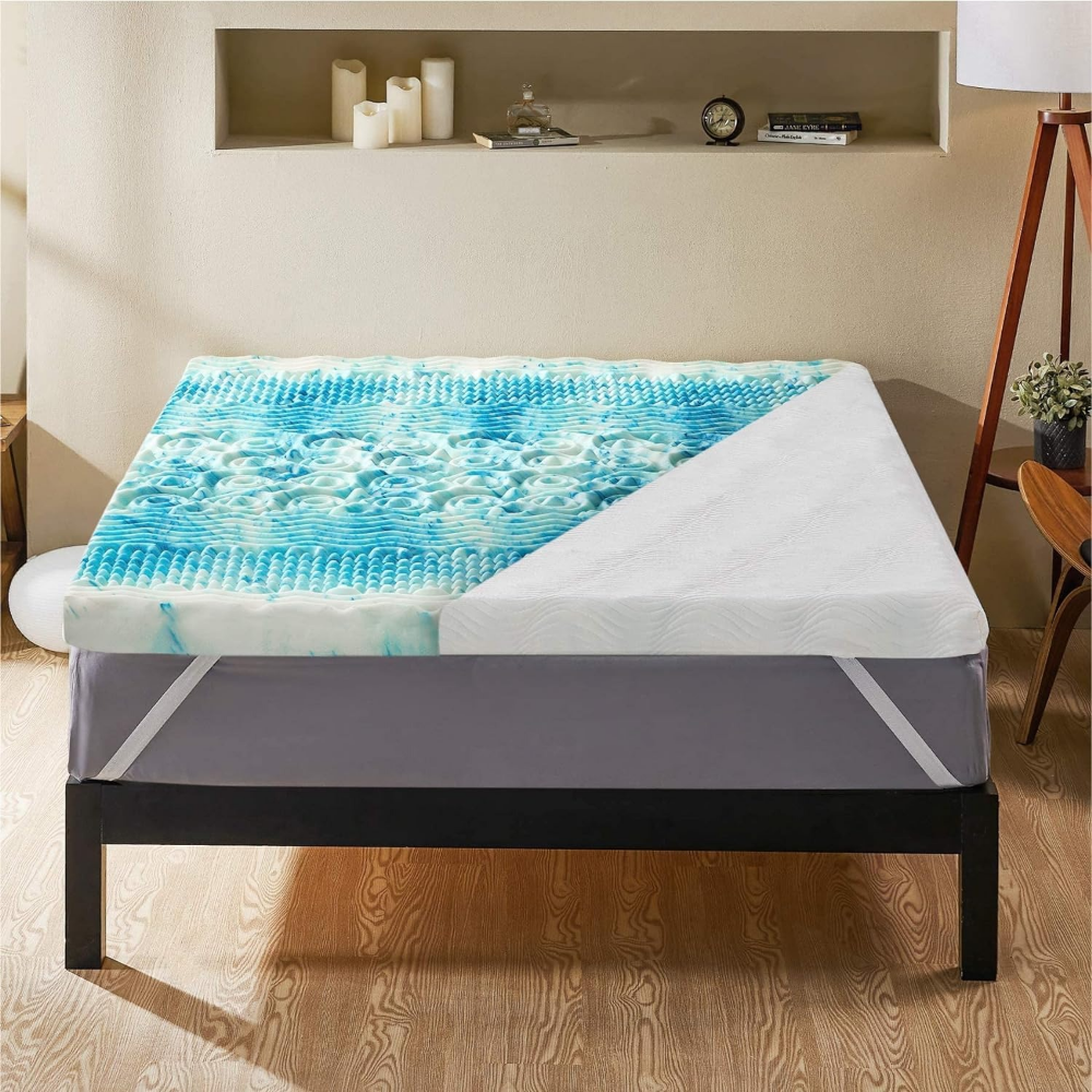 Cooling Egg Crate Memory Foam Mattress Topper