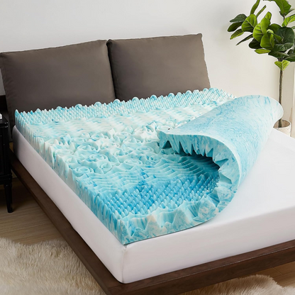 Cooling Egg Crate Memory Foam Mattress Topper