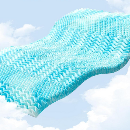 Cooling Egg Crate Memory Foam Mattress Topper