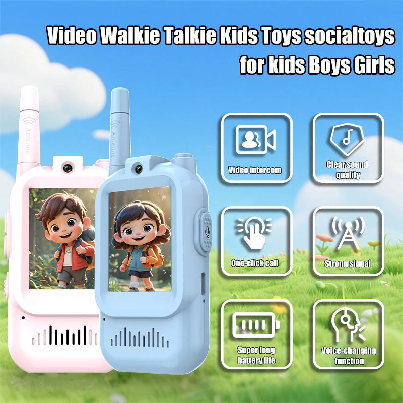 Kids Video Walkie Talkie, 2-Pack