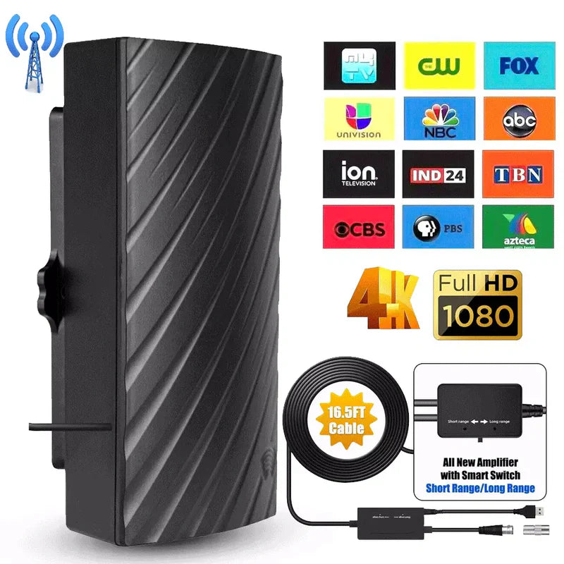 Long Range Indoor HDTV Antenna, 4K