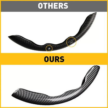 Universal Carbon Fiber Snap-on Steering Wheel Cover