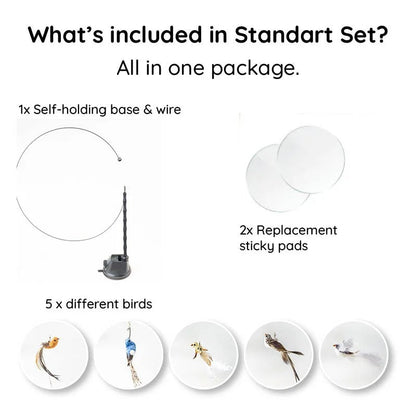Bird Simulation Toy Set for Cats