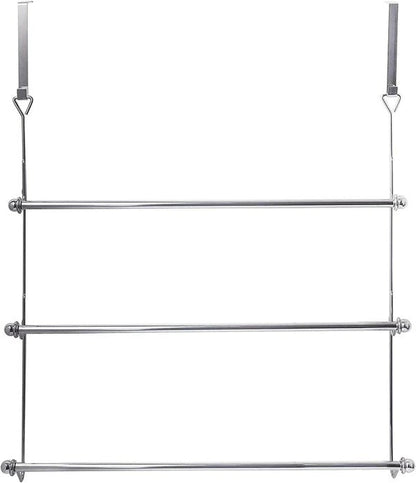 Over The Door Bathroom Towel Bar Rack Holder