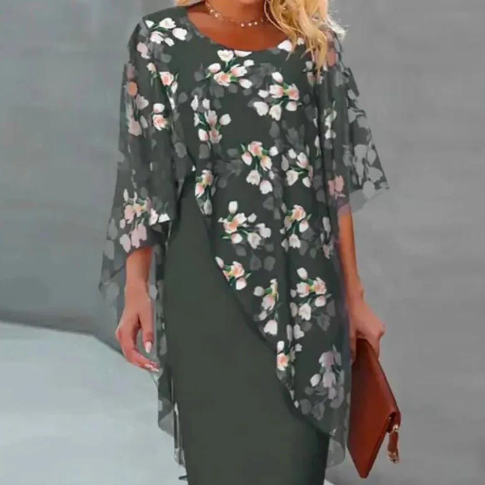 Elegant Floral Dress For Women