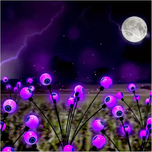 Lighted Halloween Eyeball Props Solar Garden Lights