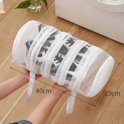 Reusable Shoe Laundry Cleaning Bag - Zippered Wash Bag for Washing Machines, Perfect Sneaker & Tennis Shoe Cleaner Kit for Dirt-Free Shine